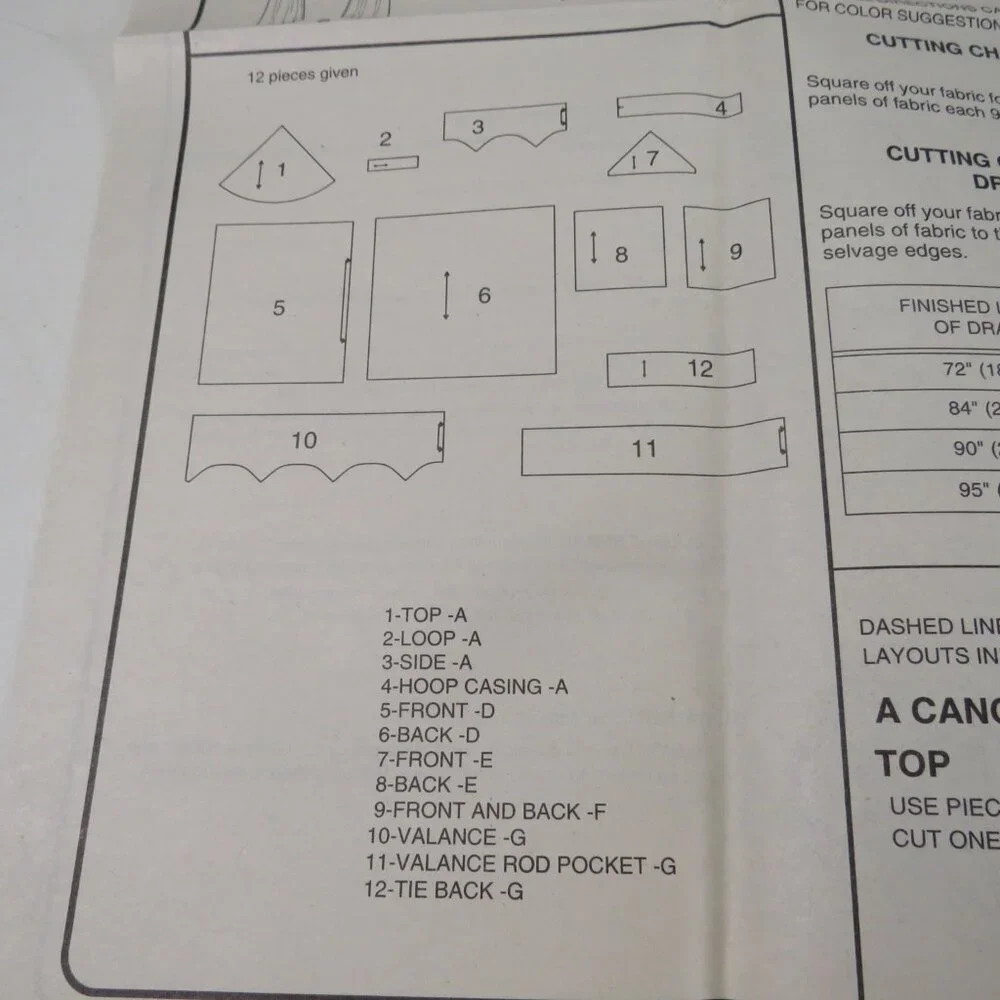 Simplicity 5315 Sewing Pattern UNCUT Canopy, Duvet Cover, Bed Skirt, etc - Picture 4 of 9
